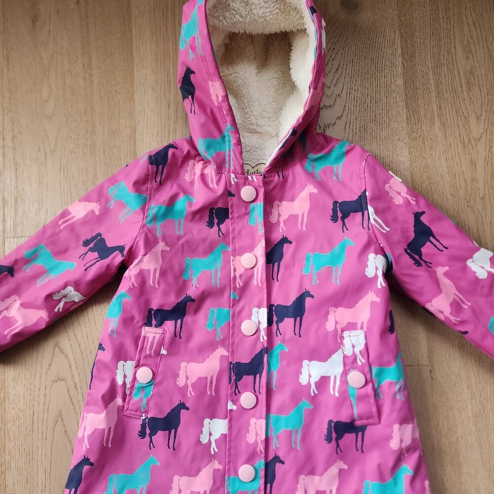 Kids Hatley Sherpa Lined Rain Jacket